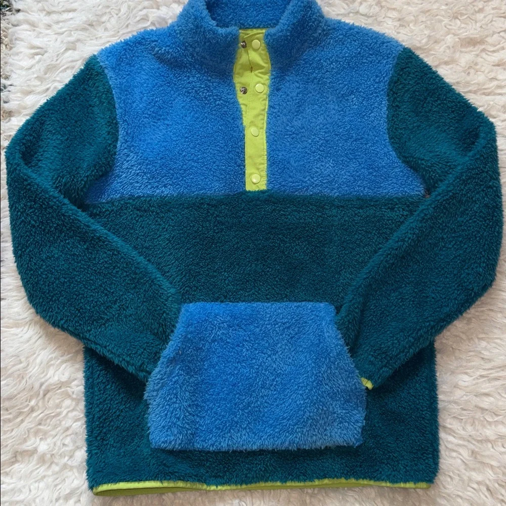 Cat & Jack Color-block Fleece Pullover Sweatshirt, Size XL